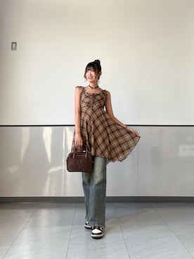 「INGNI（イング）のアイテム」を使った、愛琉さん（レディース・158cm）の秋コーディネート