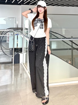 愛琉さん(レディース・158cm)の夏コーディネート
