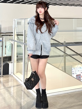 「INGNI（イング）のアイテム」を使った、愛琉さん（レディース・158cm）の秋コーディネート