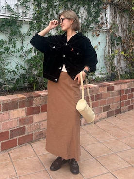 「アイテム（雑貨/ホビー）」を使った、郷右近めいさん（レディース・169cm）の夏コーディネート