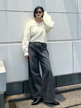 「Ungrid（アングリッド）のアイテム（ファッション雑貨）」を使った、郷右近めいさん（レディース・169cm）の秋コーディネート