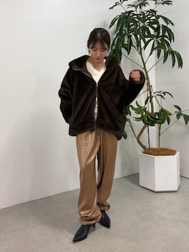 Fukuda Hinakoさん（レディース・159cm）の秋コーディネート