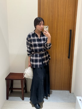 「アイテム（ワンピース）」を使った、Fukuda Hinakoさん（レディース・159cm）の冬コーディネート