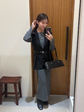 Fukuda Hinakoさん(レディース・159cm)の冬コーディネート