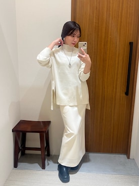 Fukuda Hinakoさん（レディース・159cm）の冬コーディネート