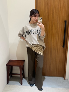 「アイテム（アクセサリー）」を使った、Fukuda Hinakoさん（レディース・159cm）の冬コーディネート