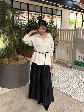 Fukuda Hinakoさん（レディース・159cm）の冬コーディネート