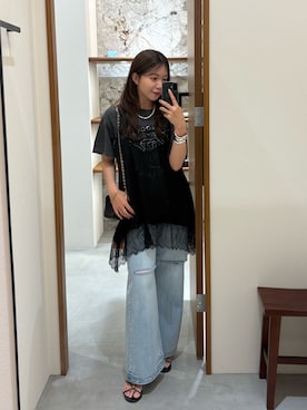 「GOOD ROCK SPEED」｜Fukuda Hinakoさん（レディース・159cm）の春コーディネート