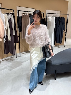 Fukuda Hinakoさん（レディース・159cm）の冬コーディネート