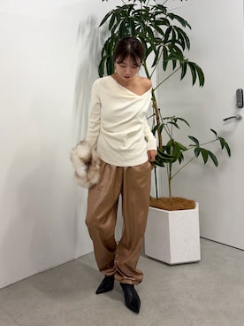 Fukuda Hinakoさん（レディース・159cm）の秋コーディネート