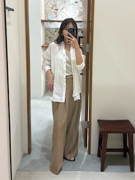 「LOUNGEDRESS（ラウンジドレス）のアイテム」を使った、Fukuda Hinakoさん（レディース・159cm）の春コーディネート