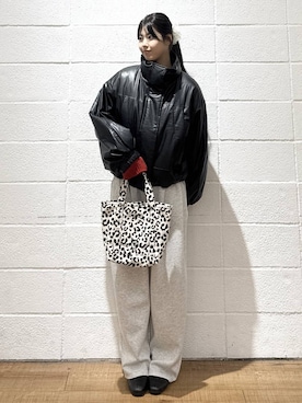 「アイテム（シュシュ）」を使った、saaaki0217さん（レディース・160cm）の秋コーディネート