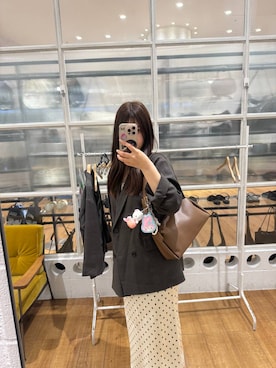 「LOWRYS FARM（ローリーズファーム）のアイテム（ジャケット/アウター）」を使った、saaaki0217さん（レディース・160cm）の春コーディネート