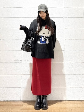 「おでかけ」｜「アイテム（キャップ）」を使った、saaaki0217さん（レディース・160cm）の秋コーディネート