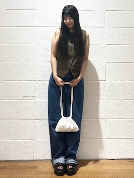「アイテム（ブルゾン）」を使った、saaaki0217さん（レディース・160cm）の夏コーディネート