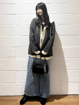 「LOWRYS FARM（ローリーズファーム）のＣＯＮＥ／アシメタイトスカート　252608（スカート）」を使った、saaaki0217さん（レディース・160cm）の春コーディネート