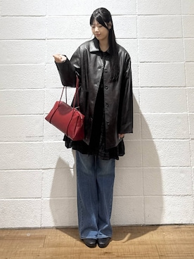 「アイテム（カバーオール）」を使った、saaaki0217さん（レディース・160cm）の秋コーディネート