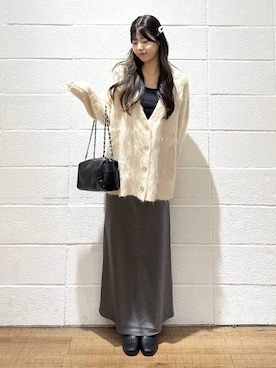 「アイテム（ヘアピン）」を使った、saaaki0217さん（レディース・160cm）の秋コーディネート