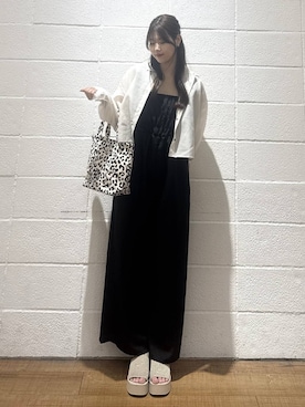 「LOWRYS FARM（ローリーズファーム）のＬＦＢＡＳＩＣＴＯＴＥ　323726（ショルダーバッグ、その他）」を使った、saaaki0217さん（レディース）の夏コーディネート