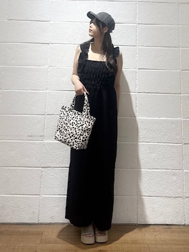 「LOWRYS FARM（ローリーズファーム）のＬＦＢＡＳＩＣＴＯＴＥ　323726（ショルダーバッグ、その他）」を使った、saaaki0217さん（レディース）の夏コーディネート