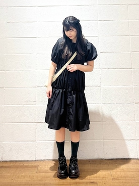 「キッズ服」｜「アイテム（ワンピース/ドレス）」を使った、saaaki0217さん（レディース・160cm）の春コーディネート