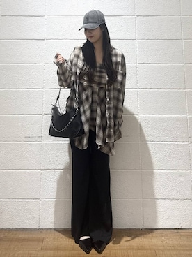 「LOWRYS FARM（ローリーズファーム）のアイテム（帽子）」を使った、saaaki0217さん（レディース・160cm）の春コーディネート