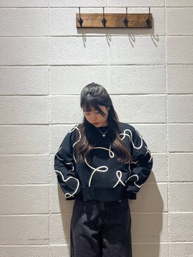 「人気アイテムをチェック！」｜「アイテム（スウェット）」を使った、saaaki0217さん（レディース・160cm）の冬コーディネート