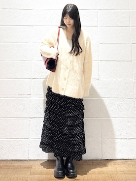 「アイテム（キーホルダー）」を使った、saaaki0217さん（レディース・160cm）の秋コーディネート