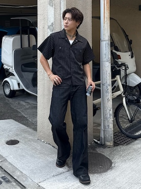 岡本幸大さん(メンズ・172cm)の夏コーディネート