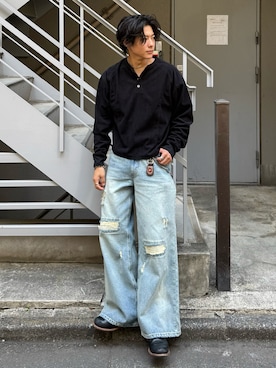 「アイテム（腕時計）」を使った、岡本幸大さん（メンズ・172cm）の春コーディネート