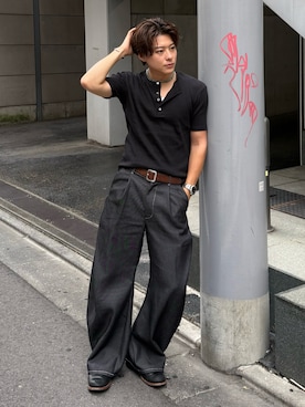 岡本幸大さん（メンズ・172cm）の夏コーディネート