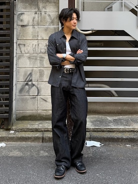 「ERICKA NICOLAS BEGAY（エリッカ ニコラス ビゲイ）のアイテム」を使った、岡本幸大さん（メンズ・172cm）の春コーディネート