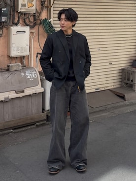 岡本幸大さん（メンズ・172cm）の冬コーディネート