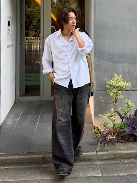 「アイテム（アクセサリー）」を使った、岡本幸大さん（メンズ・172cm）の夏コーディネート