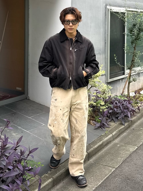 「SINSS(シンス)のCompact fine twill blouson / コンパクトファインツイルブルゾン(ブルゾン)」を使った、岡本幸大さん(メンズ・172cm)の秋コーディネート