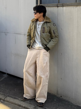 岡本幸大さん（メンズ・172cm）の冬コーディネート