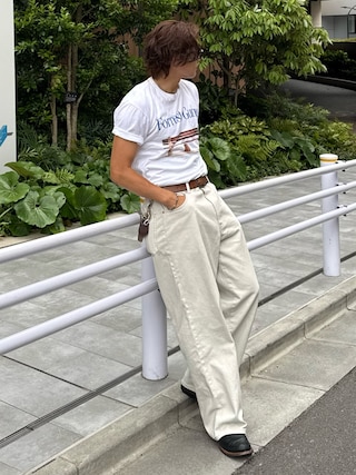 「CRIMIE(クライミー)のMIKE BIKER SHADE SUNGLASSES(サングラス)」を使った、岡本幸大さん(メンズ・172cm)の夏コーディネート