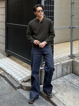 「アイテム（アクセサリー）」を使った、岡本幸大さん（メンズ・172cm）の春コーディネート