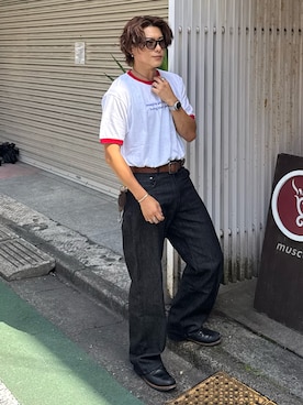 「ROTAR（ローター）のアイテム」を使った、岡本幸大さん（メンズ・172cm）の夏コーディネート