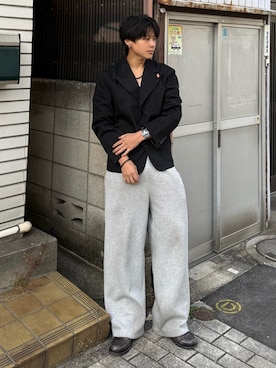 「アイテム（腕時計）」を使った、岡本幸大さん（メンズ・172cm・20代）の冬コーディネート