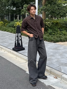 岡本幸大さん(メンズ・172cm)の夏コーディネート