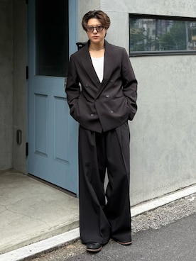 岡本幸大さん(メンズ・172cm)の秋コーディネート