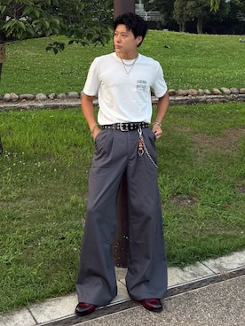 「アイテム（ファッション雑貨）」を使った、岡本幸大さん（メンズ・172cm・20代）の夏コーディネート