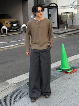 岡本幸大さん（メンズ・172cm）の春コーディネート