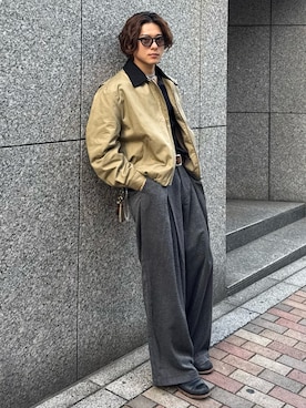 岡本幸大さん（メンズ・172cm）の秋コーディネート