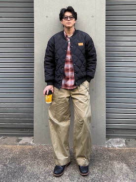 「JOURNAL STANDARD relume（ジャーナルスタンダード　レリューム）のアイテム」を使った、岡本幸大さん（メンズ・172cm）の冬コーディネート