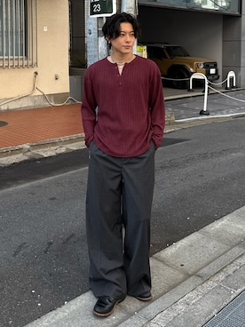 岡本幸大さん（メンズ・172cm）の春コーディネート