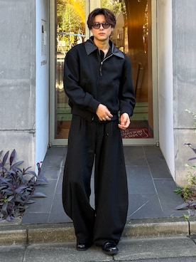 「アイテム（ブルゾン）」を使った、岡本幸大さん（メンズ・172cm）の秋コーディネート