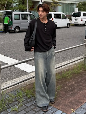 岡本幸大さん（メンズ・172cm）の秋コーディネート