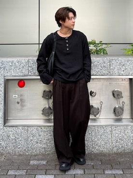 岡本幸大さん（メンズ・172cm）の秋コーディネート